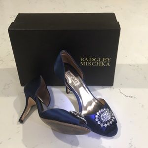 BADGLEY MISCHKA BLUE HEELS